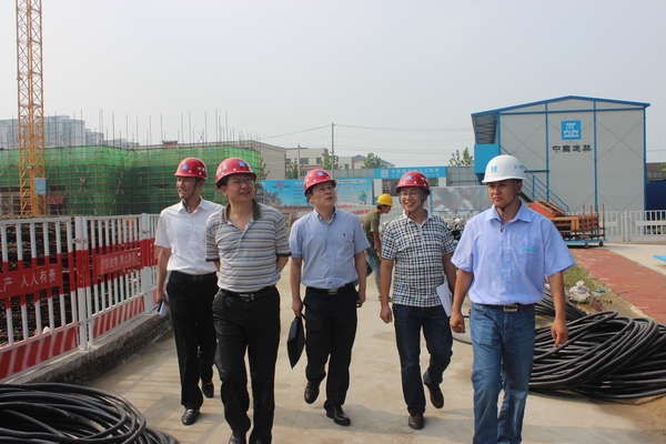 詹先豪、杨晓彬一行到滨湖项目指导事情