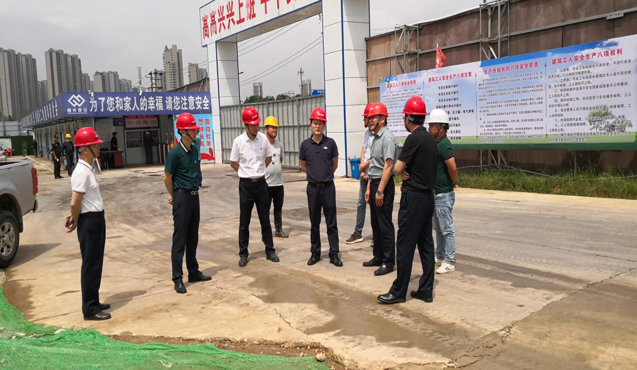 杨晓彬一行深入六安、霍邱项目调研清静生产事情