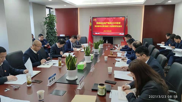 安徽Z6尊龙凯时地产集团公司党委召开2020年度下层党支部书记抓党建事情述职评议会